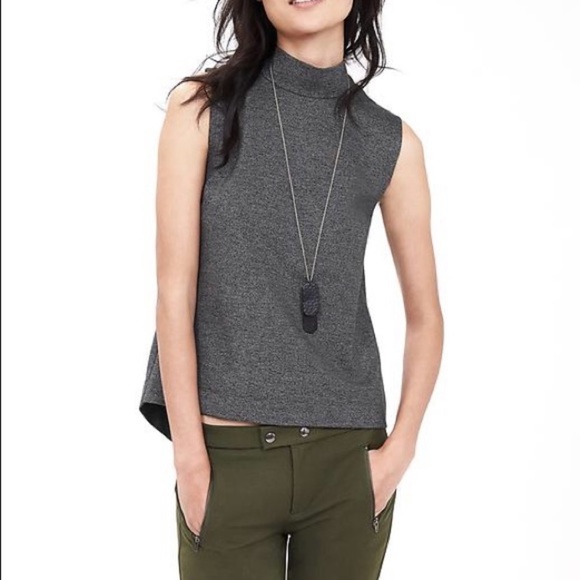 Banana Republic Grey Sleeveless Top - Picture 1 of 5